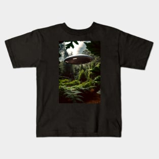 UFO In A Weed Garden Kids T-Shirt